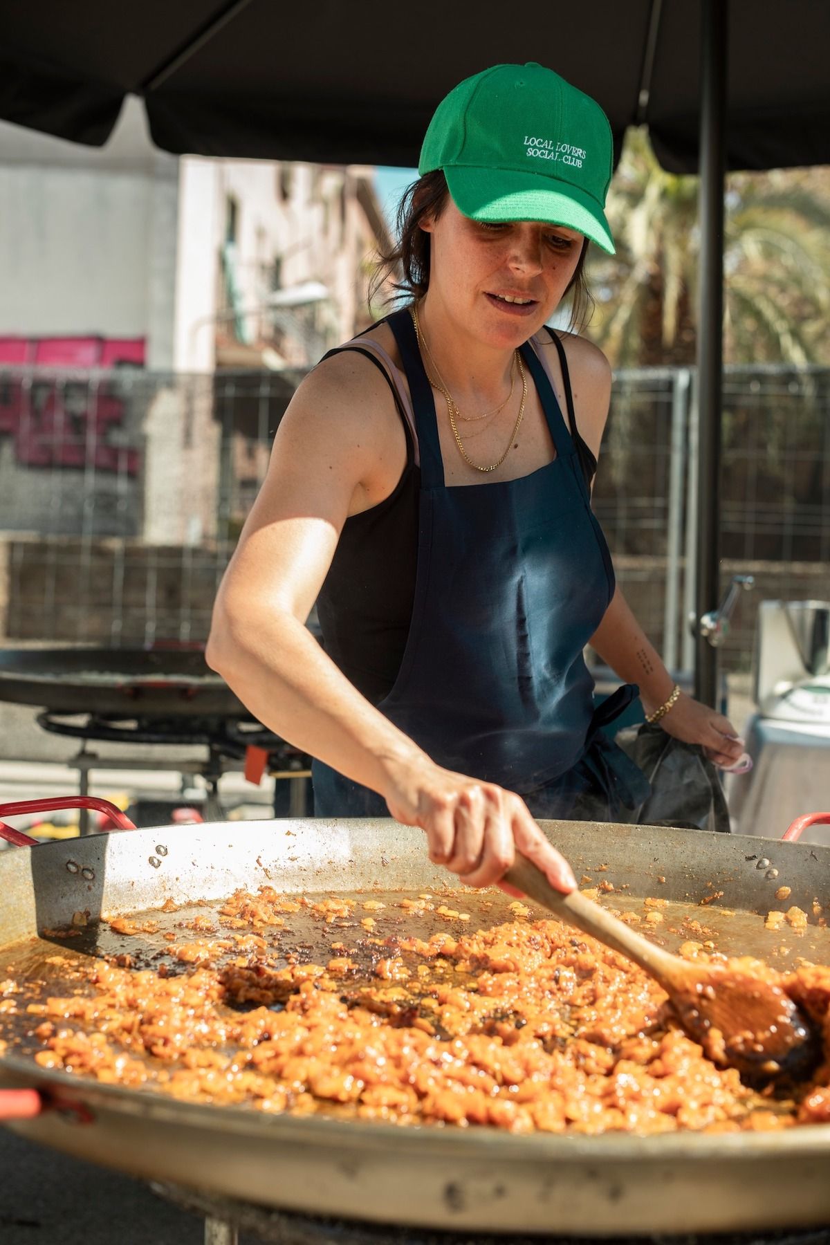 Paella vegana en Flors al Mercat