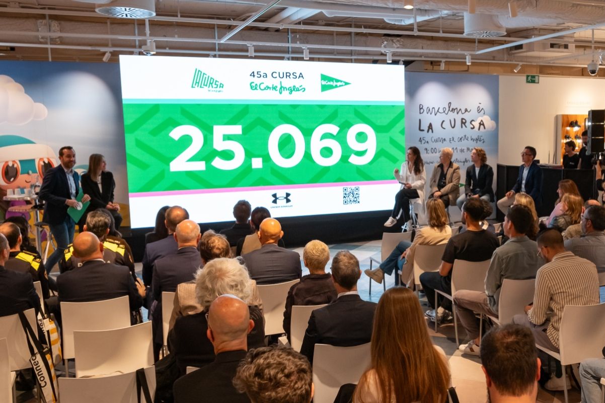 Acto de presentación de la Cursa El Corte Inglés. 
