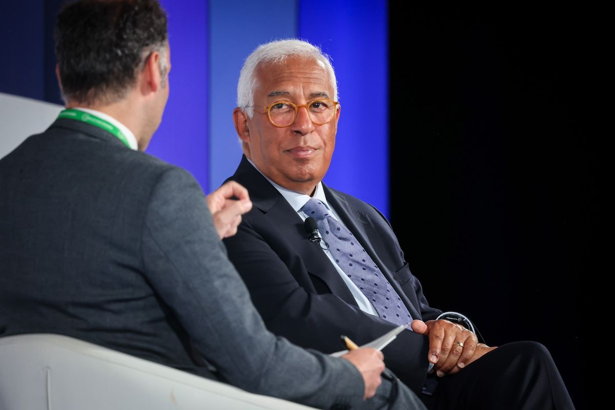 António Costa con Pol Morilla en la reunión anual del Cercle d'Economia.
