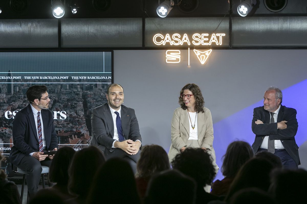 Toni Aira, Albert Dalmau, Laia Claverol y Constantí Serrallonga en Casa Seat.