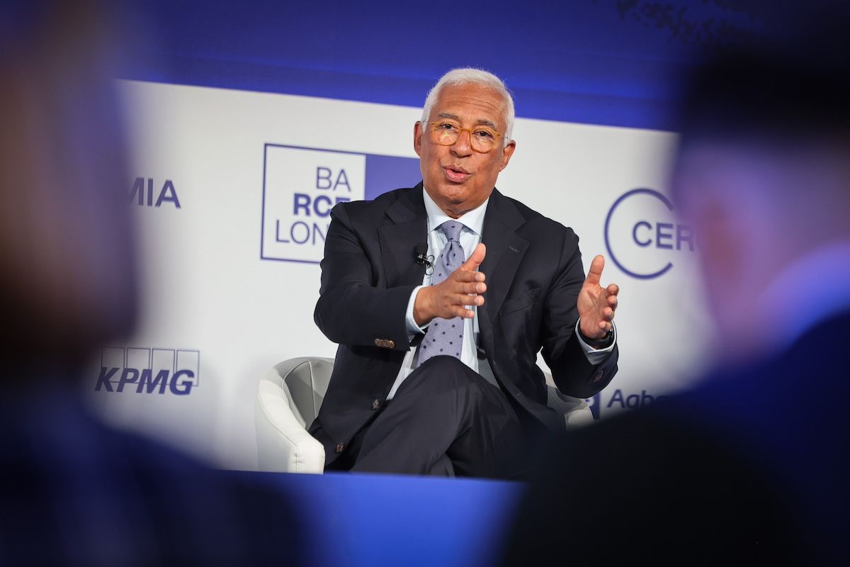 António Costa en el Cercle d'Economia en Barcelona. 