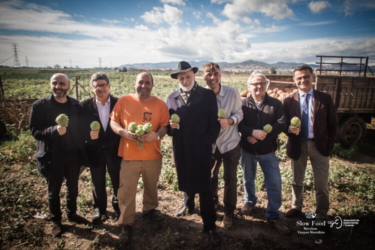 Visita de Carlo Petrini en El Prat, 2017. Fotografía de la web de la entidad