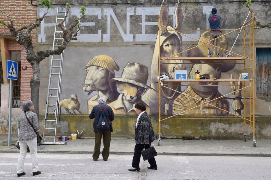 Penelles el pueblo de los graffitis