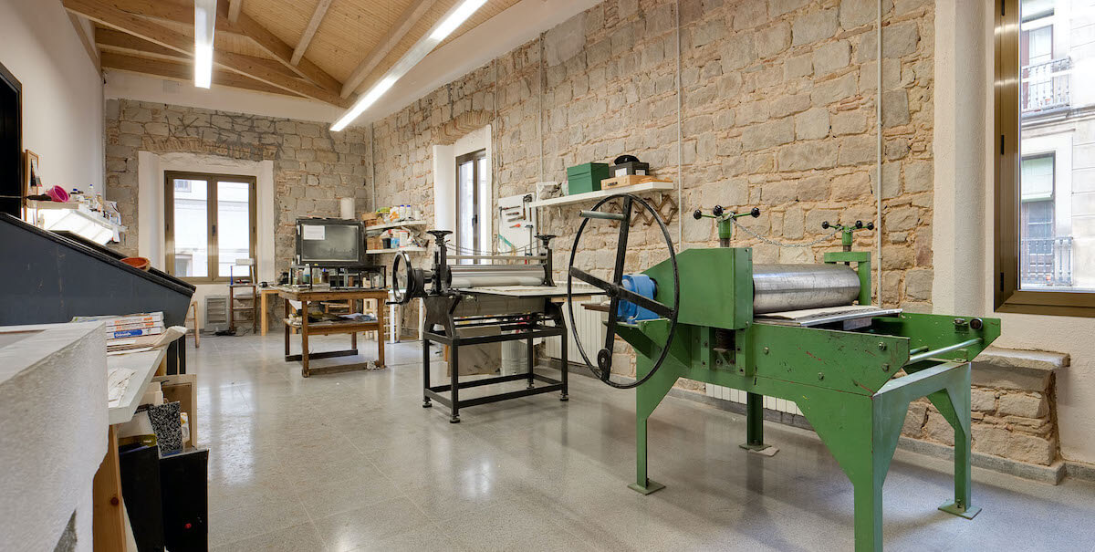 Màquines de gravat del Centre Artístic Sant Lluc