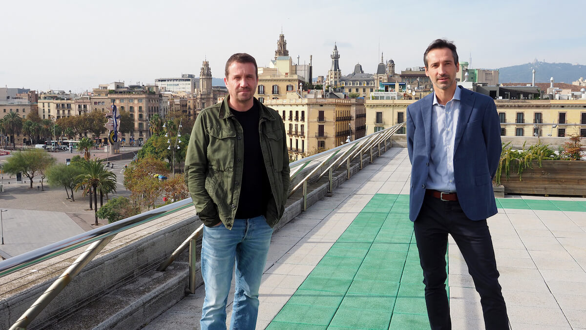 Miquel Martí i Iker Ganuza a la terrassa del Pier 01.