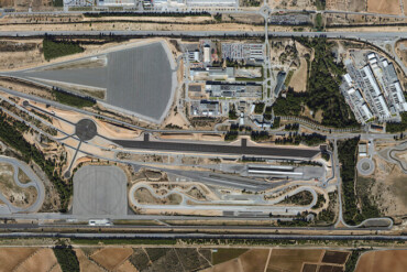 Panoràmica del complex d'Applus+ Idiada a Santa Oliva (Tarragona).