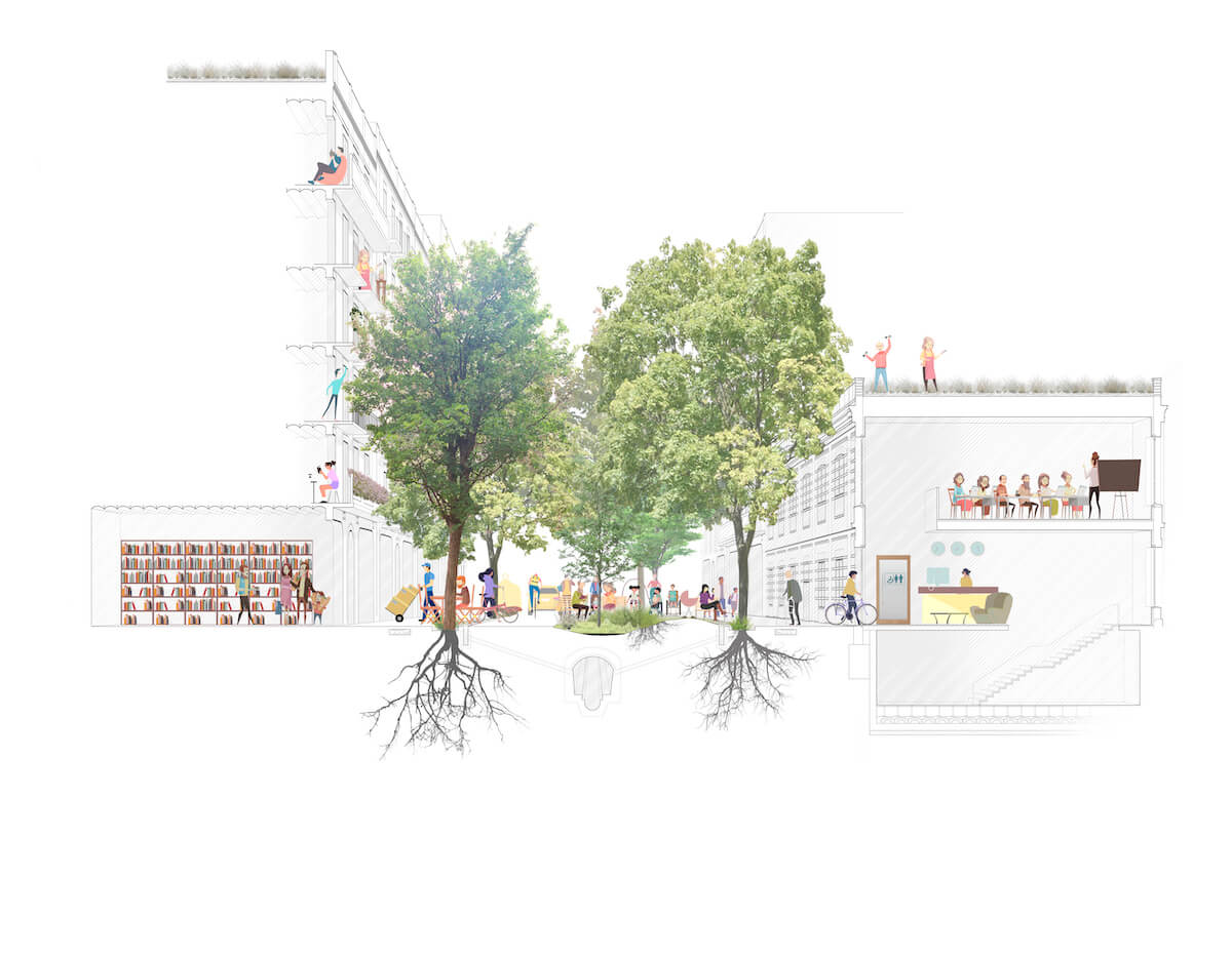 Recreación de las nuevas calles de Barcelona