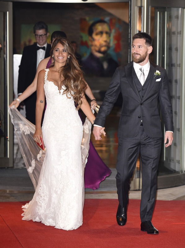 Antonella y Leo Messi