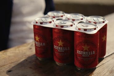 Damm latas cerveza sin plástico