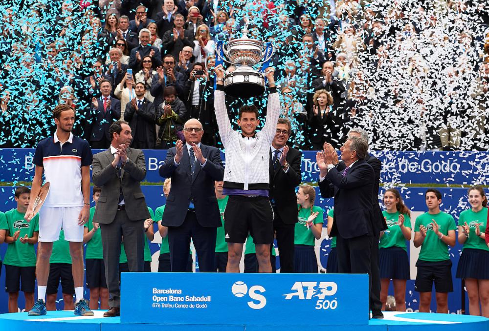 Domic Thiem, ganador del Trofeo Conde de Godó en 2019.