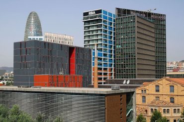 Edificios del 22@, el distrito tecnológico de la capital catalana y polo de innovación.