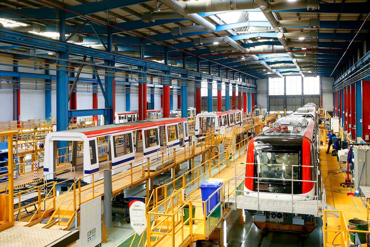 Fabricación en la planta de Alstom de Santa Perpètua de Mogoda.