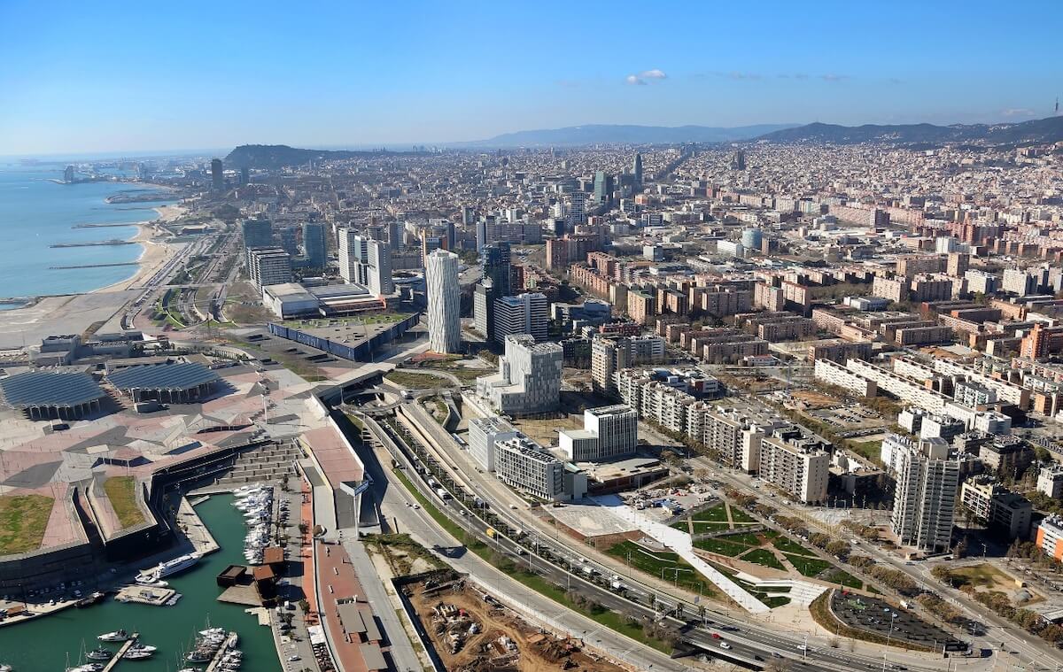 Vista aérea del Campus Diagonal-Besòs de la UPC