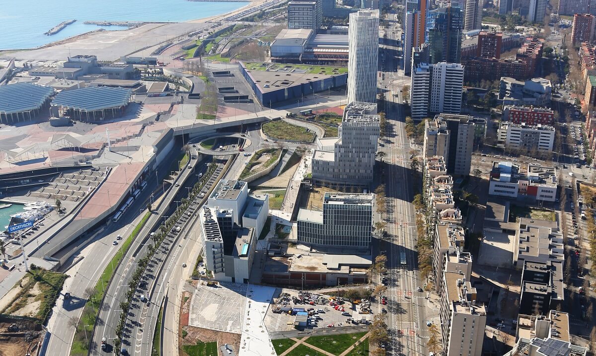 Vista aèria del Campus Diagonal-Besòs de la UPC