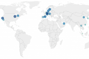 Mapa de las ciudades más competitivas del mundo