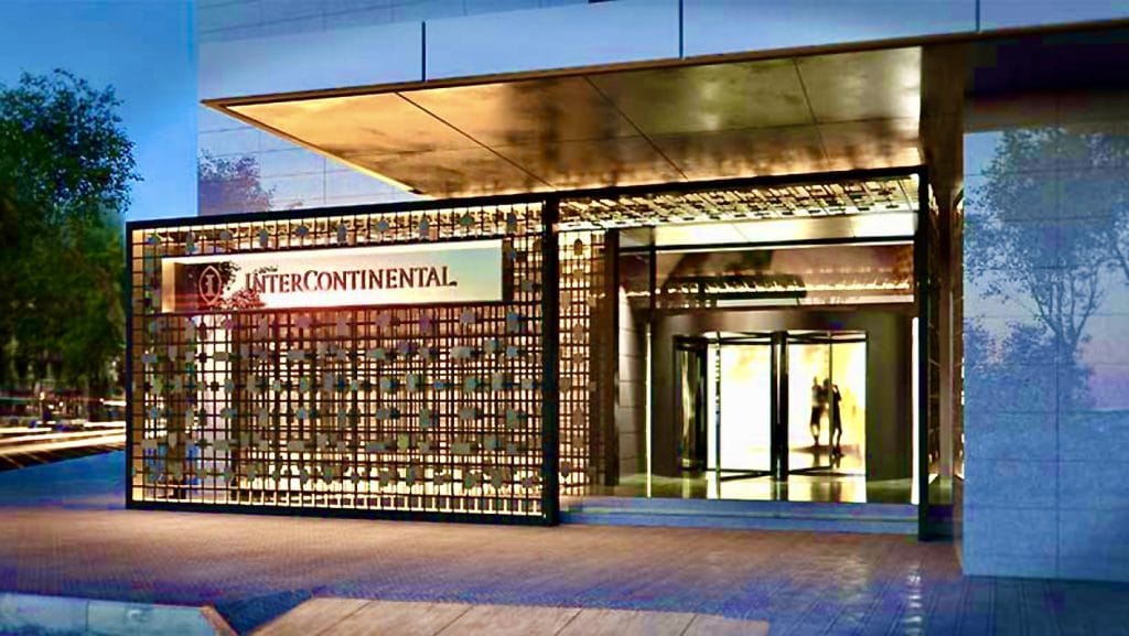 Imagen virtual de la futura puerta de acceso al nuevo Intercontinental Barcelona.