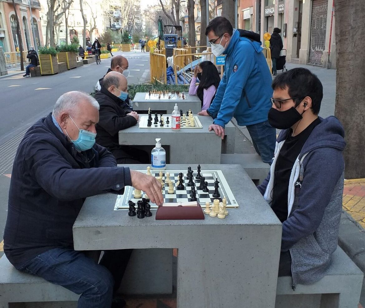 Jugadores de ajedrez en Barcelona