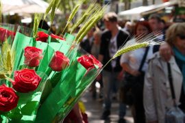 roses vermelles en Sant Jordi