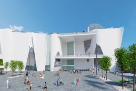 Hermitage Barcelona Render. © Toyo Ito & Associates, Architects