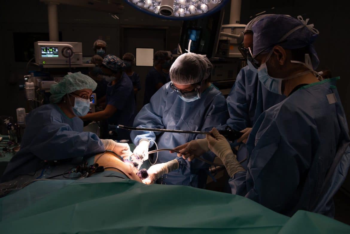 Operació per transplantar un ronyó Hospital Clínic