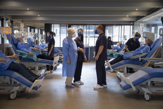 Sala de tratamiento del nuevo Ambar Center de Grifols en Barcelona