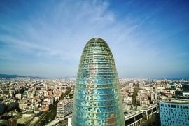 La cúpula de la Torre Glòries será visitable el próximo año.