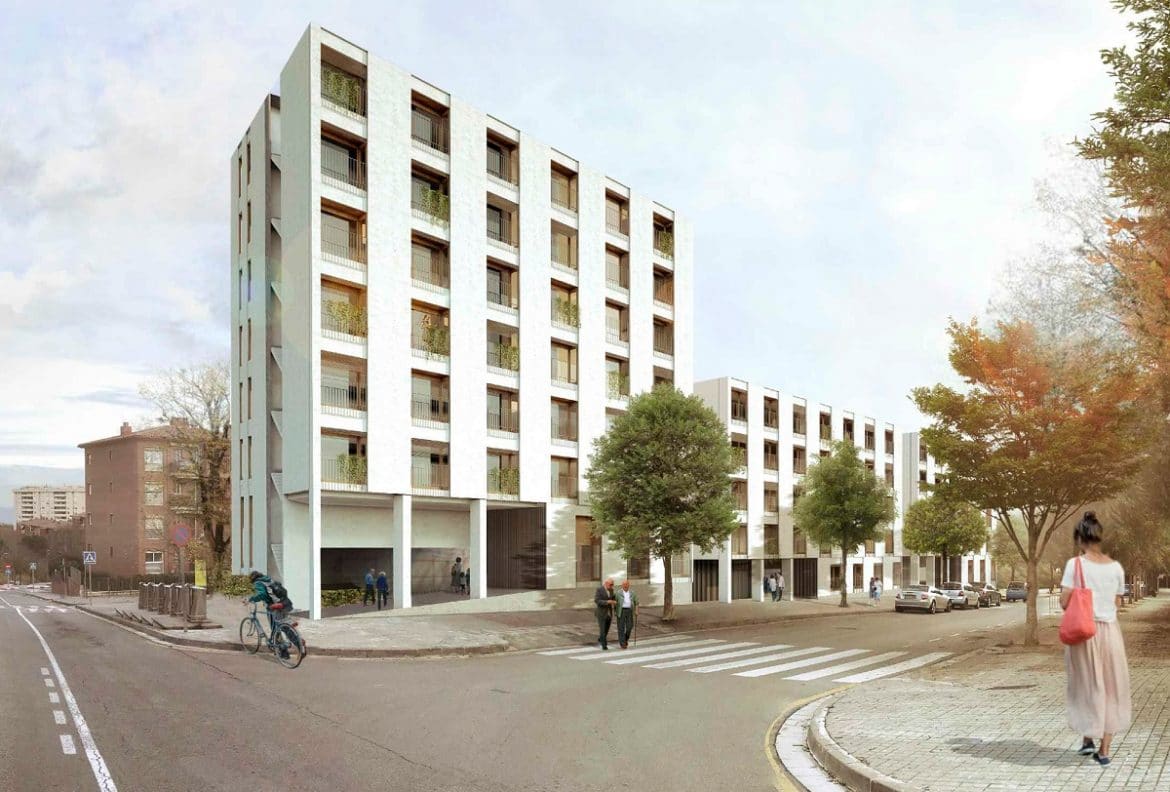 Imatge virtual de la promoció de pisos de lloguer assequible a Barcelona