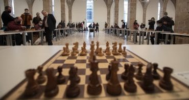 Karpov jugando ajedrez Museu Marítim Drassanes