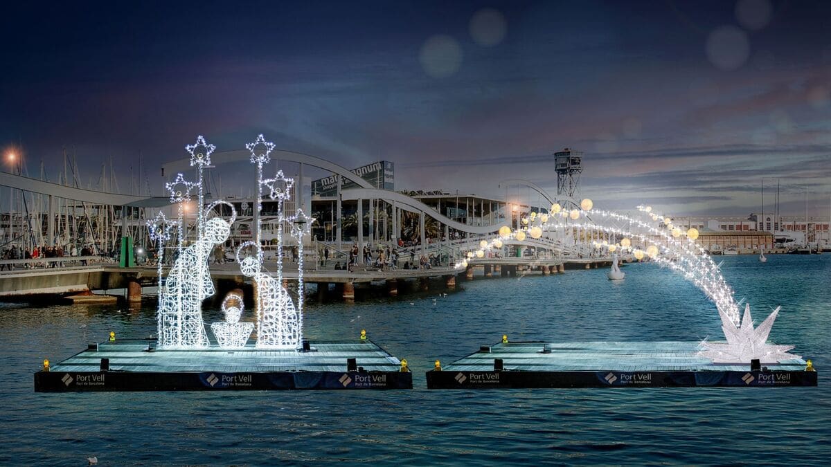 Fira de Nadal al Port Vell, un dels mercats nadalencs de Barcelona