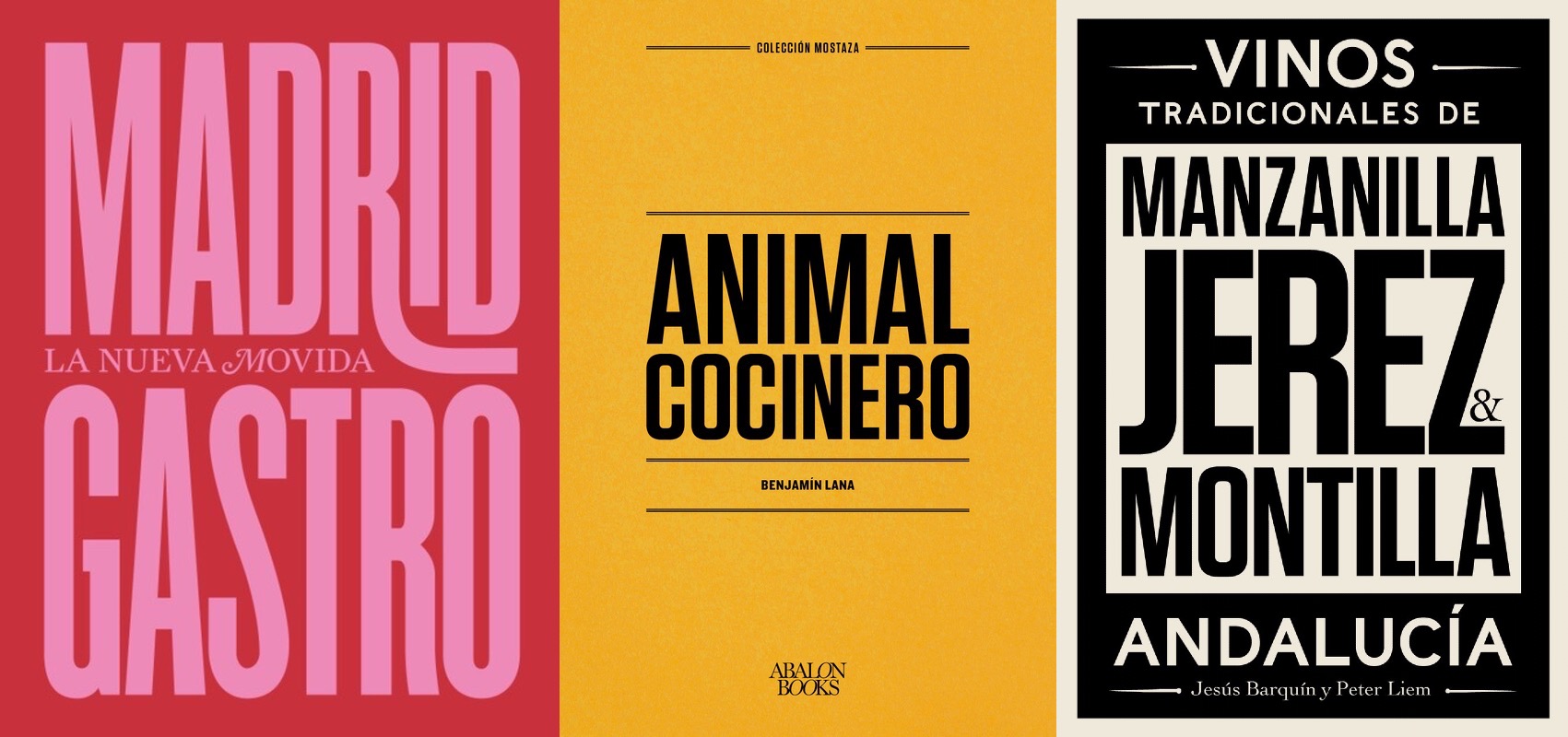 Tres de los libros editados por Abalon Books