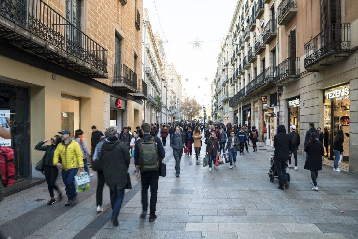 comercio portal de l'Àngel barcelona eje comercial