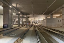 Obras estación La Sagrera