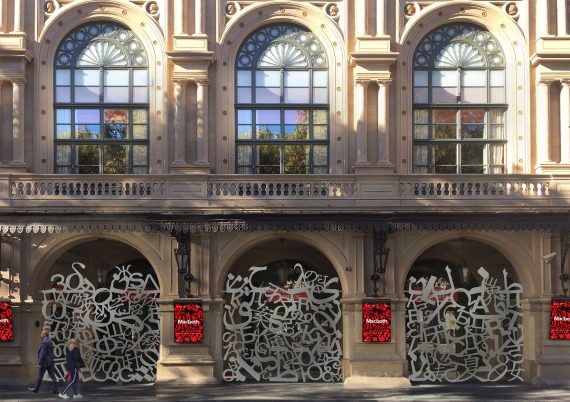 Render puertas Jaume Plensa Liceu