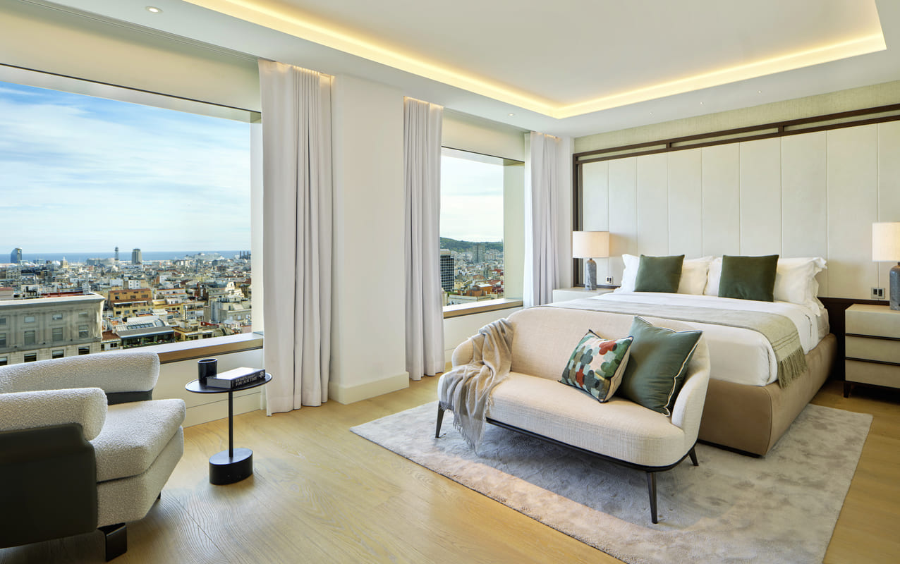 Mandarin Oriental Residences KKH Paseo de Gràcia dormitorio