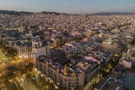 Vista aérea desde Passeig de Gràcia