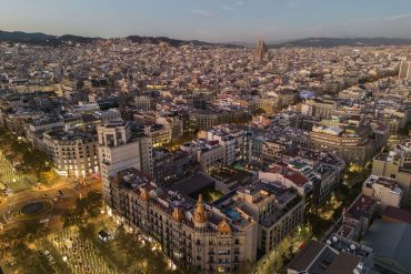 Vista aérea desde Passeig de Gràcia