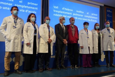 Presentación Vall d'Hebron primer trasplante pulmonar completamente robótico sin abrir tórax