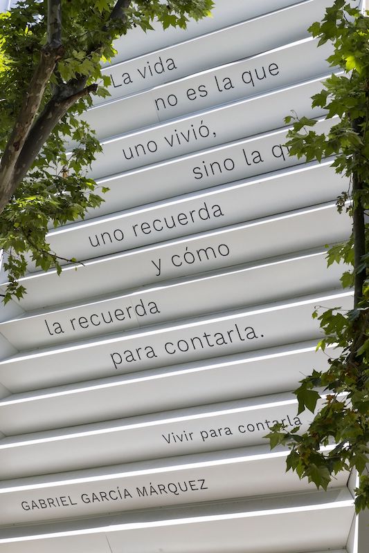 Façade of the Gabriel García Márquez Library 