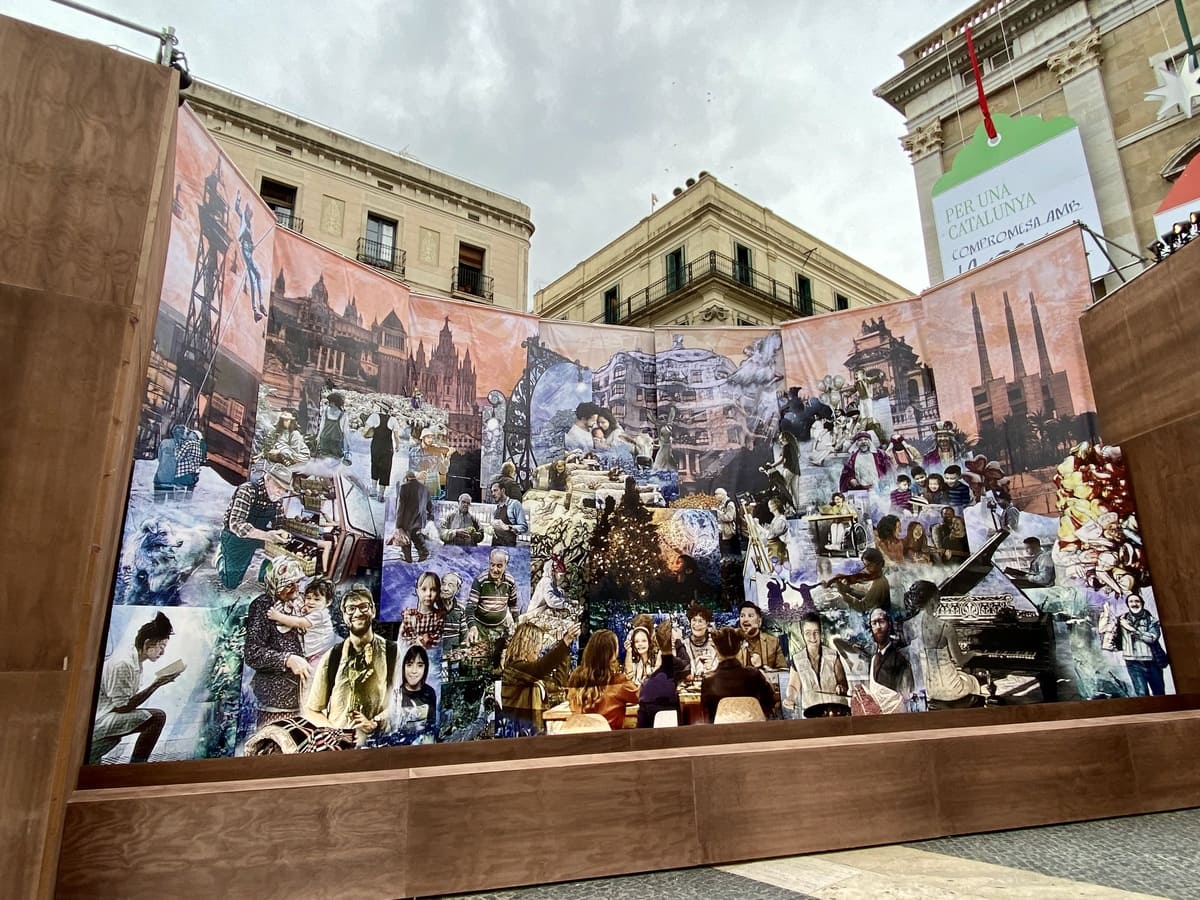 pesebre ayuntamiento barcelona 2023 Sant Jaume navidad