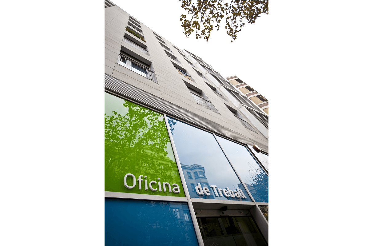 Oficina del Servei Públic d’Ocupació de Catalunya (SOC) al carrer Sepúlveda, a Barcelona. ©Departament d’Empresa i Treball