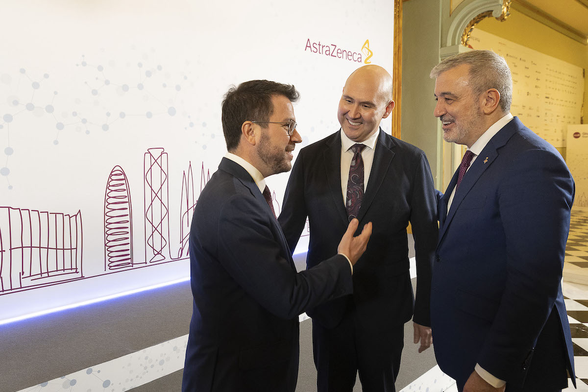 Pere Aragonès, Rick Suárez y Jaume Collboni 