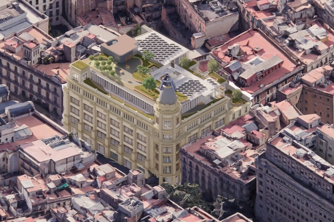 Imagen simulada del Corte Inglés de Portal de l'Àngel reformado.