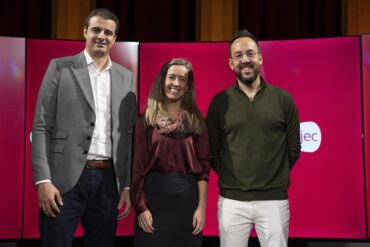 José Miguel Bermúdez, Sònia Castelló y Josep Dosta, finalistas del Premi Empresari Jove.