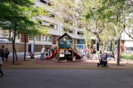 Parque infantil de Barcelona.