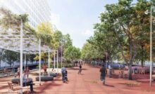 Futuro entorno de la Sagrera tras su reurbanización. 