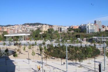 Parque central de Glòries.