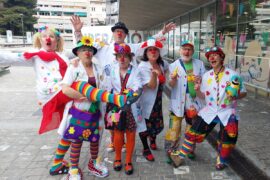 Payasos en el hospital Vall d'Hebron