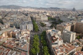 Barcelona desde el centro.