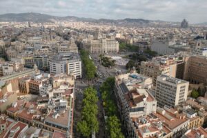 Barcelona desde el centro.