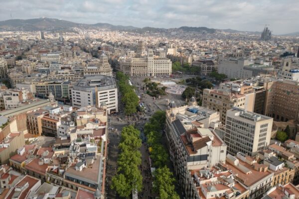 Barcelona desde el centro.
